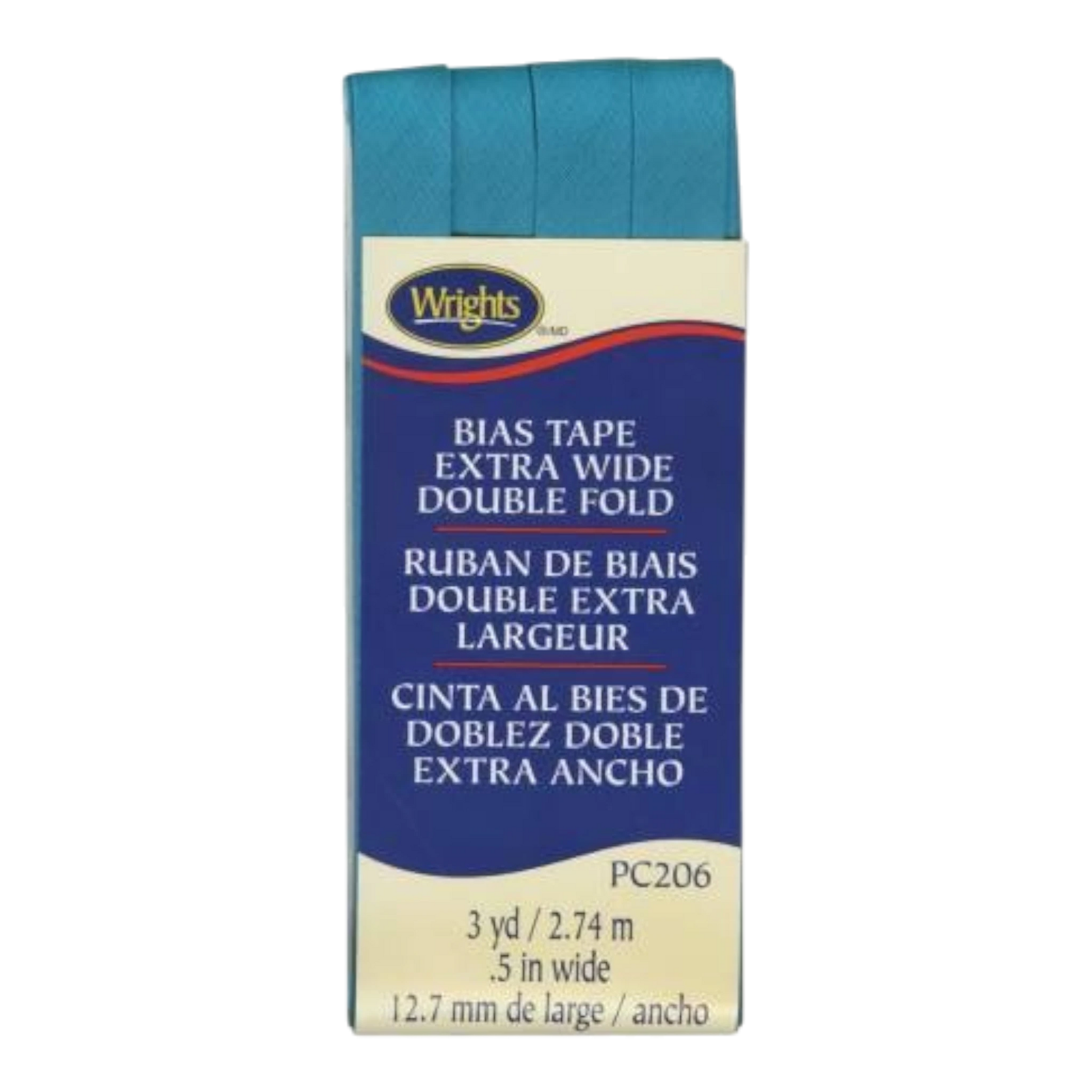 Extra Wide Double Fold Bias Tape - Mediterranean , quilting and neat fabric finishing