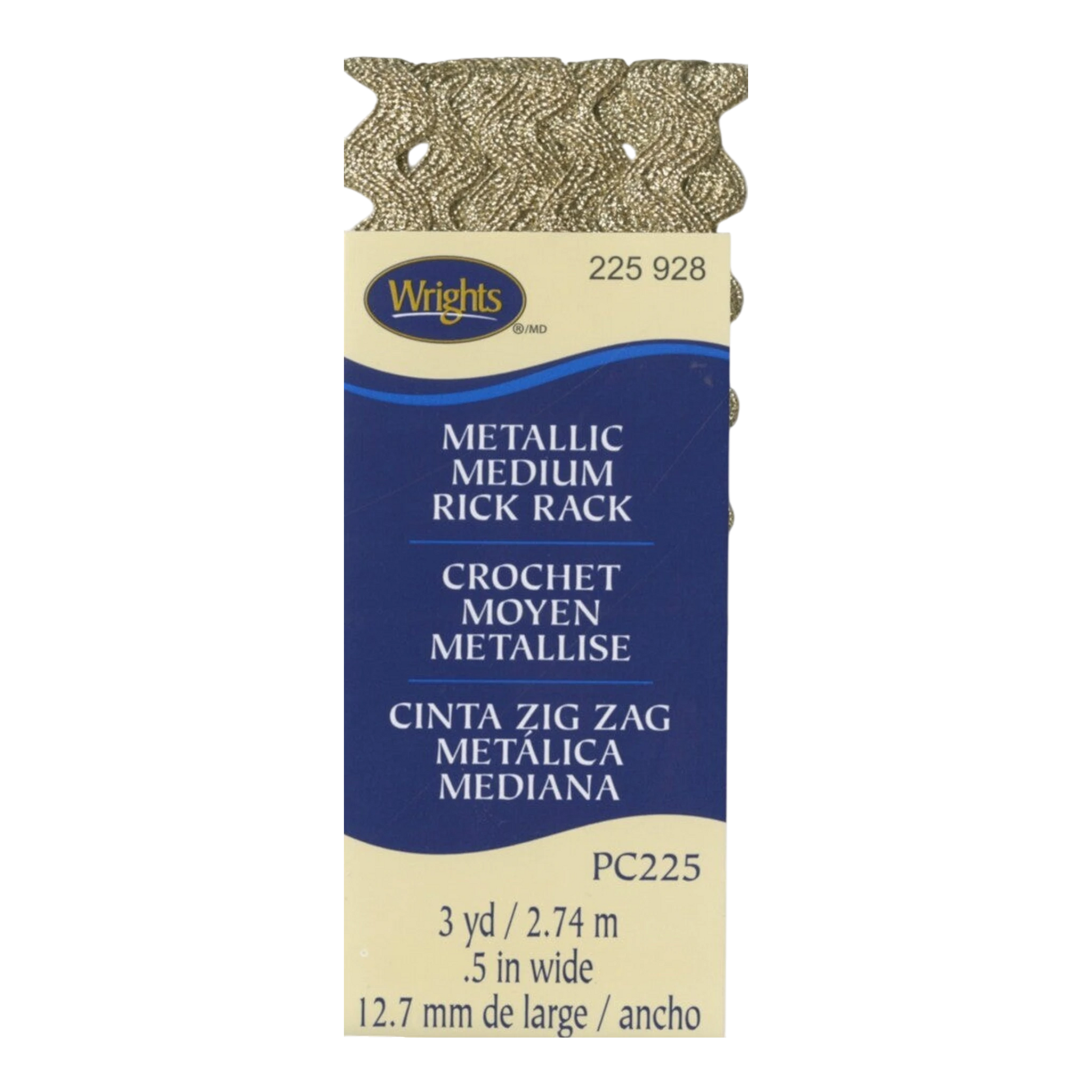 Medium Rick Rack - Metallic sewing and quilting product