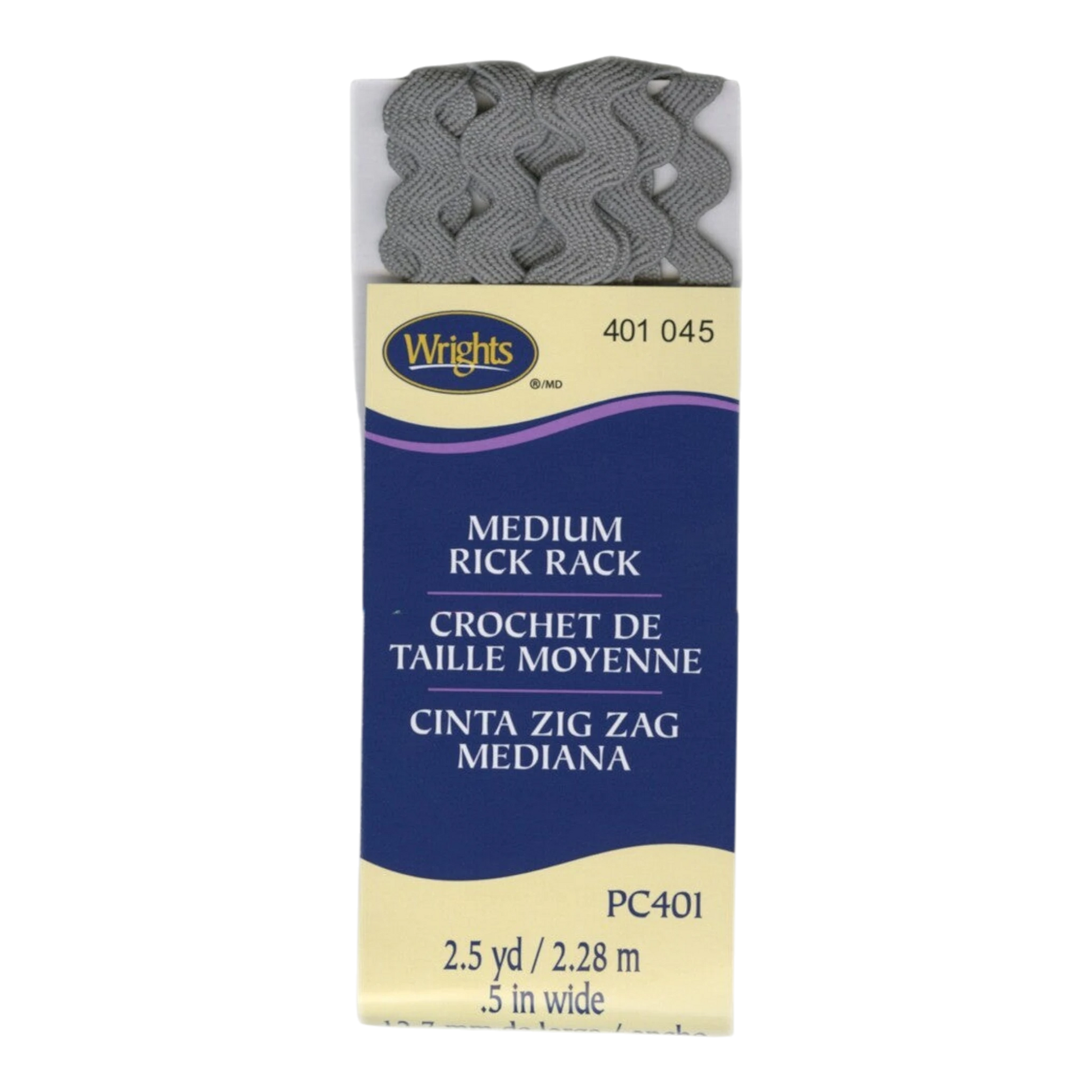 Medium Rick Rack - Lt. Grey sewing and quilting product
