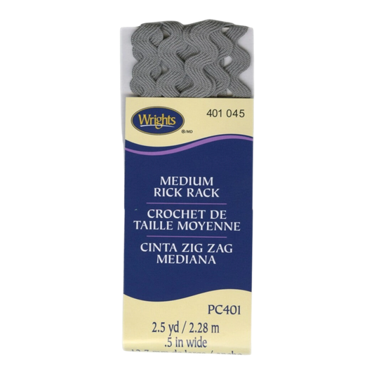 Medium Rick Rack - Lt. Grey sewing and quilting product
