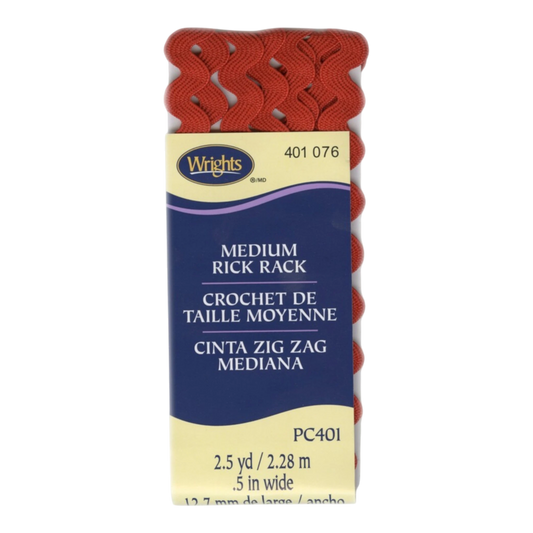 Medium Rick Rack - Scarlet sewing and quilting product