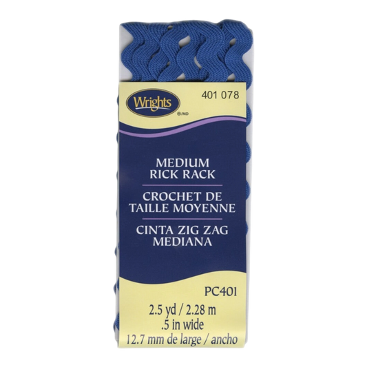 Medium Rick Rack - Yale Blue sewing and quilting product