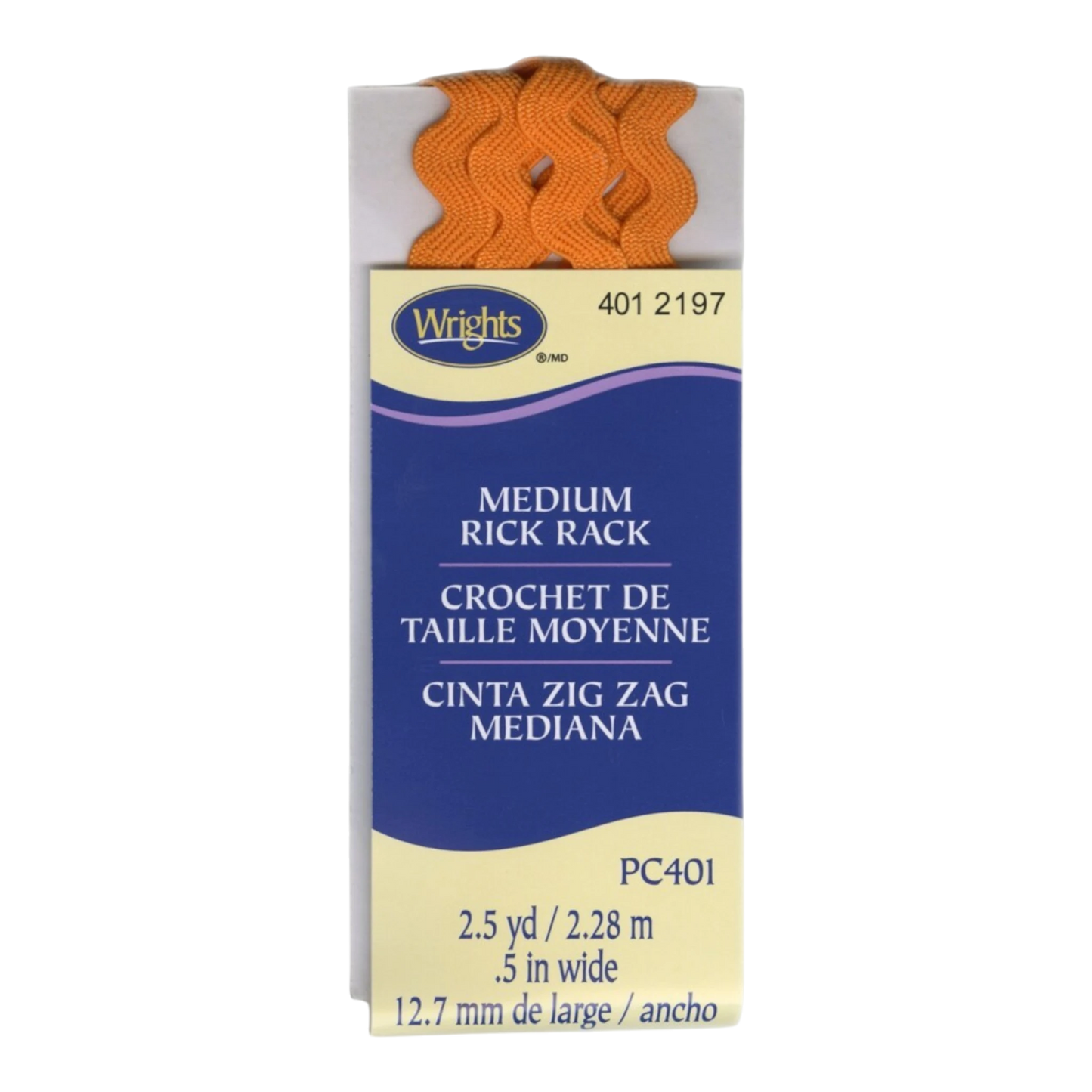 Medium Rick Rack - ORANGE PEEL sewing and quilting product
