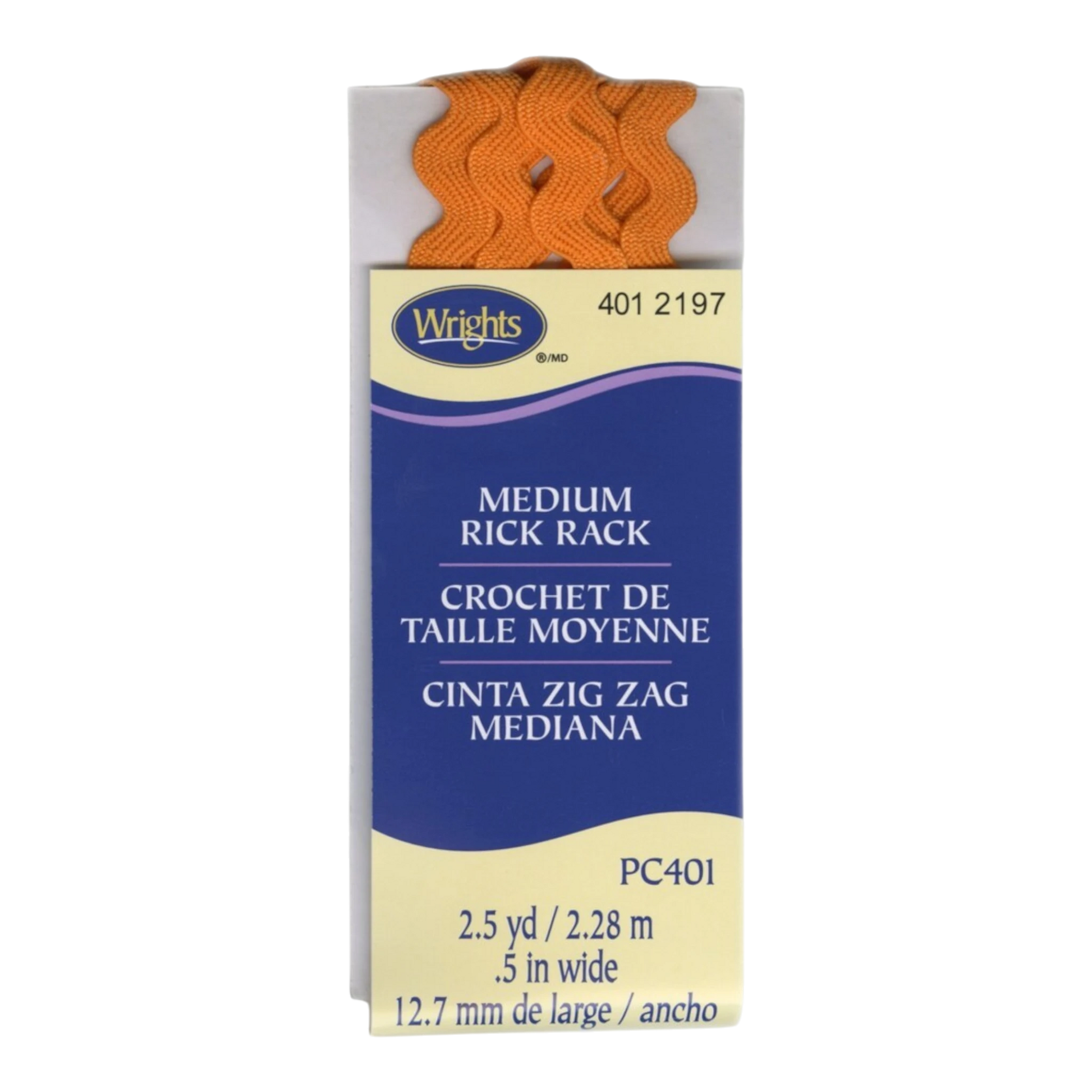 Medium Rick Rack - ORANGE PEEL sewing and quilting product