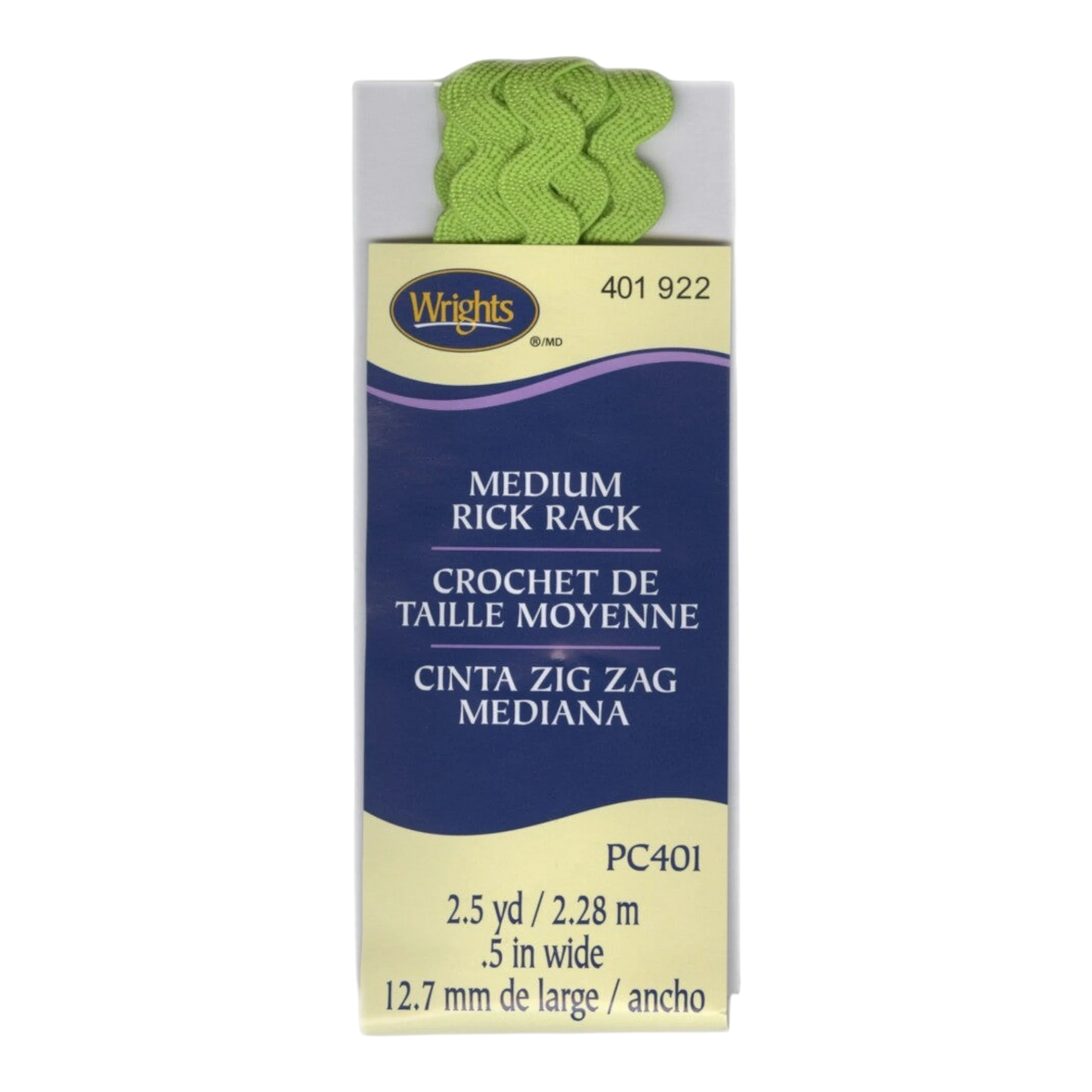 Medium Rick Rack - LEAF GREEN sewing and quilting product