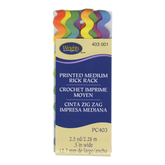 Medium Rick Rack Rainbow Metallic sewing and quilting product