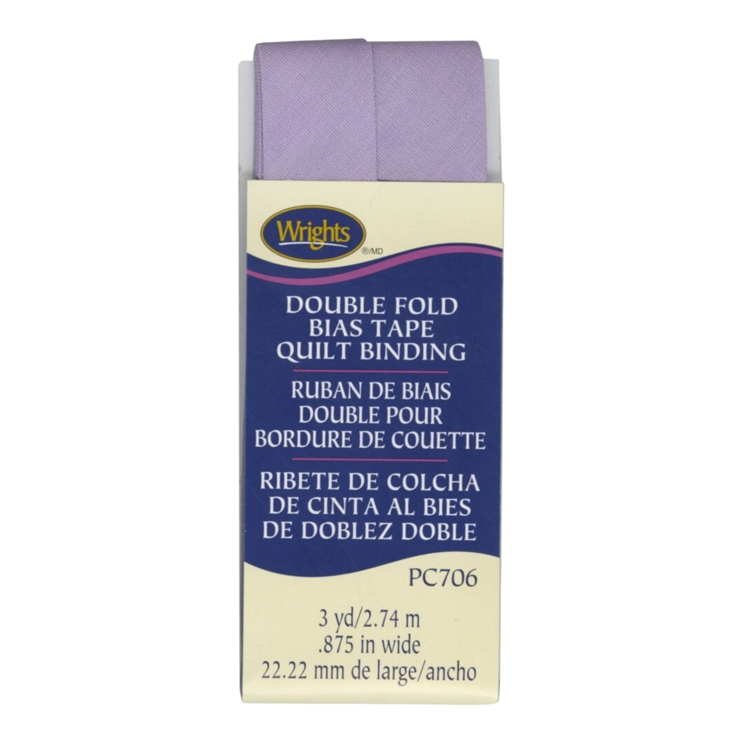 Double Fold Quilt Binding - LAVENDER , quilting and neat fabric finishing