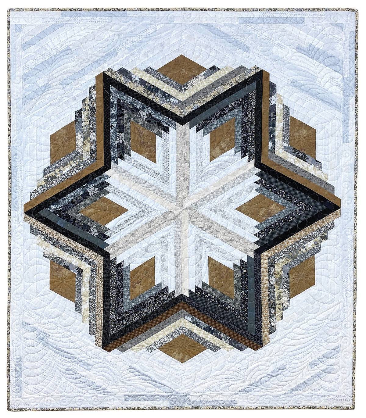 Diamond Log Cabin Quilts and Tree Skirt Book – book preview 1