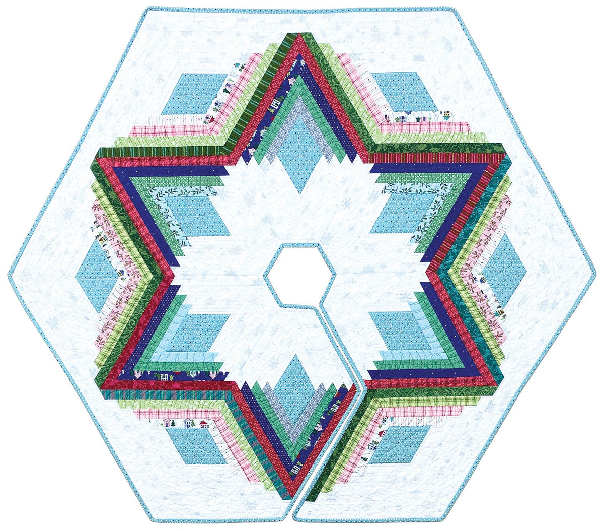 Diamond Log Cabin Quilts and Tree Skirt Book – book preview 3