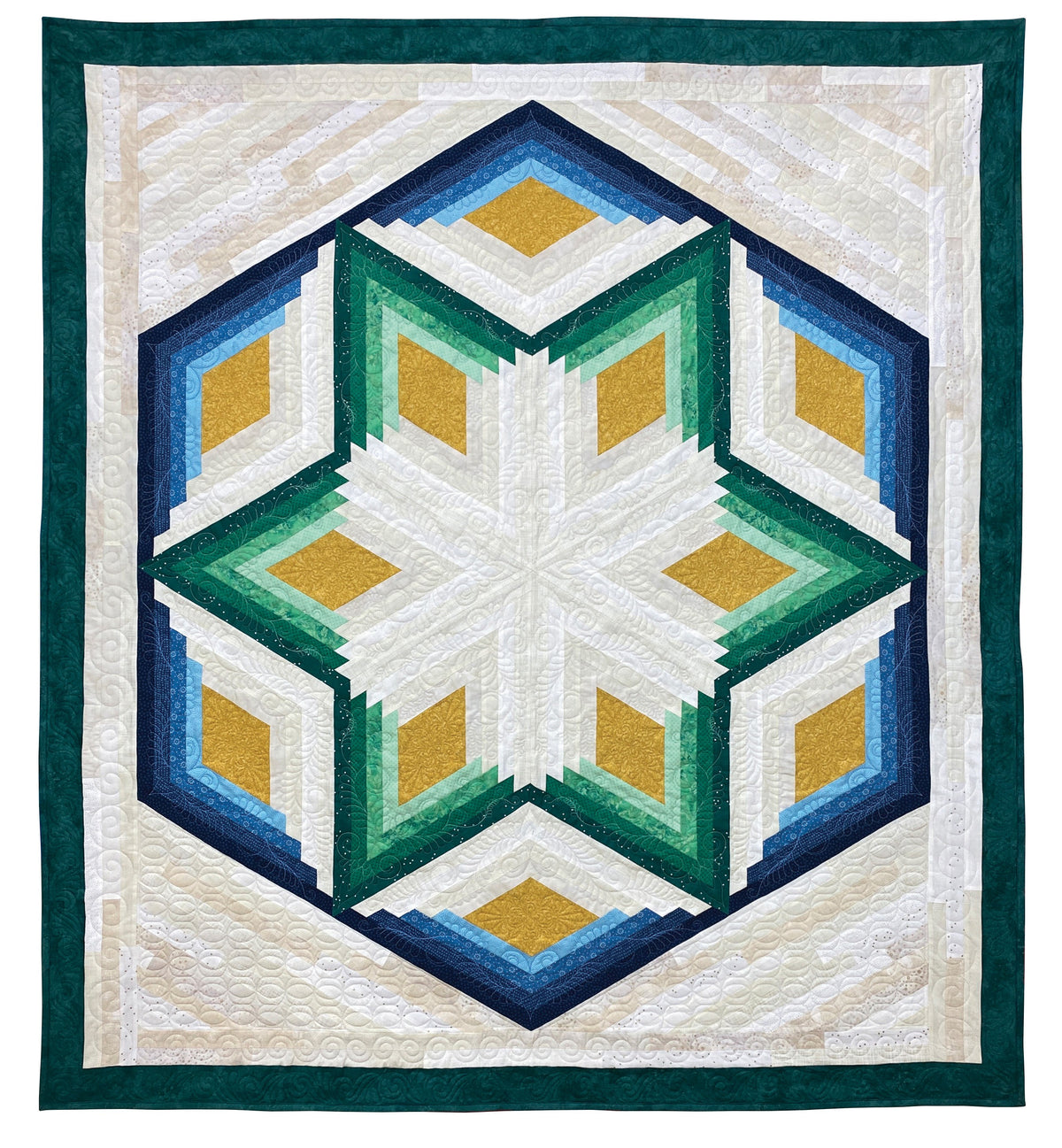 Diamond Log Cabin Quilts and Tree Skirt Book – book preview 4