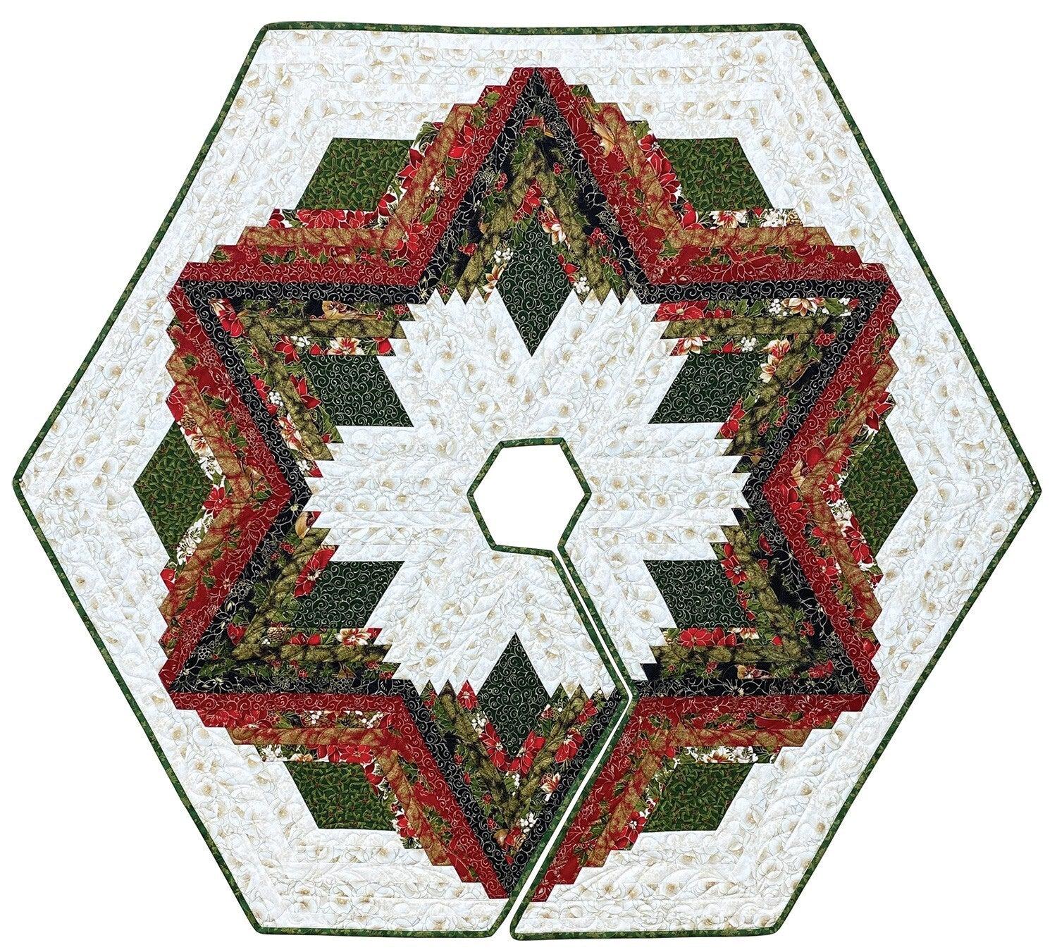 Diamond Log Cabin Quilts and Tree Skirt Book , quilting and craft projects