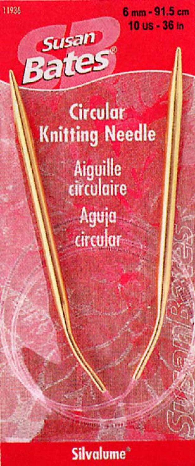 Susan Bates Silvalume 406 mm Circular Knitting Needle Size 4 for knitting and yarn projects