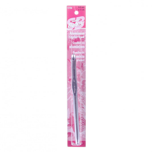 Susan Bates - Crochet Hook Size L11 (8 mm)Silvalume for crochet and yarn projects