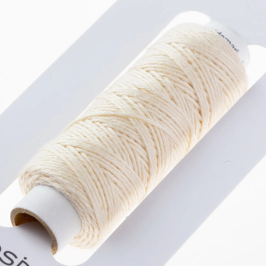 Cosmo Hidamari Sashiko Solid Thread - Pearl White , piecing and stitching