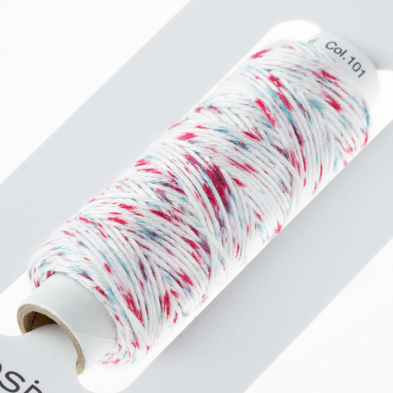 Cosmo Hidamari Sashiko Thread - Shaved Ice , piecing and stitching