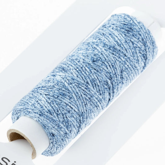 Cosmo Hidamari Sashiko Thread - DENIM BLUE , piecing and stitching