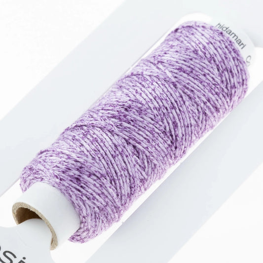 Cosmo Hidamari Sashiko Thread - VIOLET FIELD , piecing and stitching