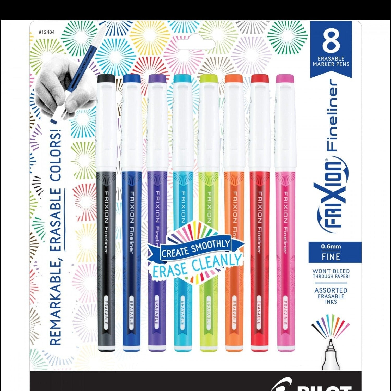 Frixion Fineliner 8pk - Assorted Colours sewing and quilting product