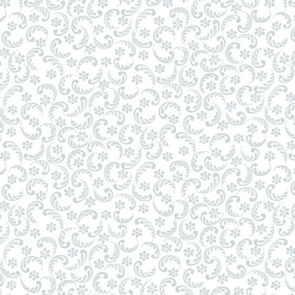Quilters Flour V - White on White Swirls and Daisies sewing and quilting product