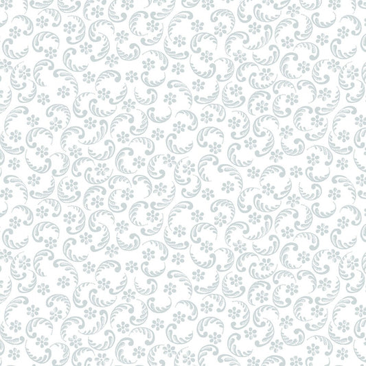 Quilters Flour V - White on White Swirls and Daisies sewing and quilting product