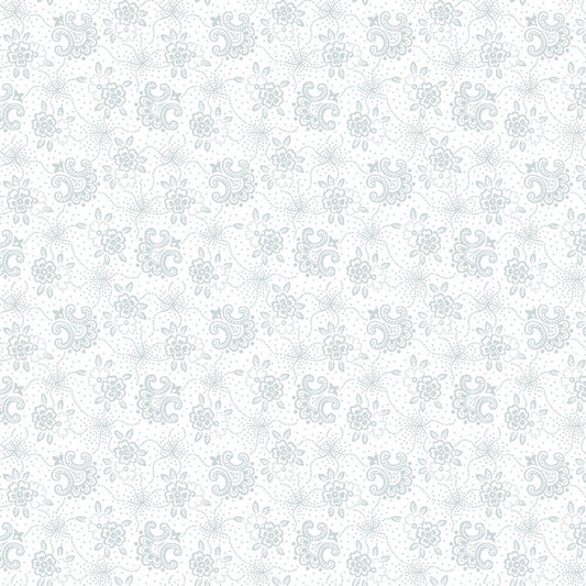 Quilters Flour V - White on White Foulards sewing and quilting product