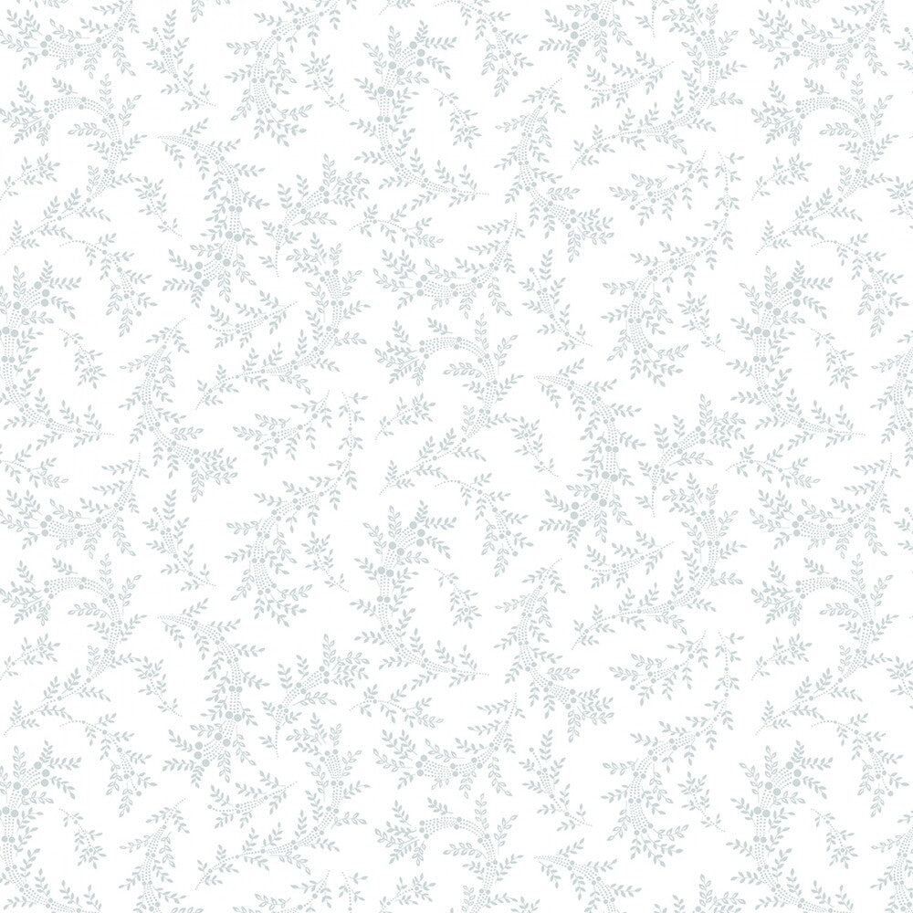 Quilters Flour V - White on White Swirly Bouquets sewing and quilting product