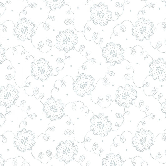 Quilters Flour V - White on White Lacy Floral sewing and quilting product