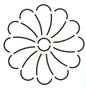 Quilt Stencil Mini Floral Block for precise cutting, marking and patchwork