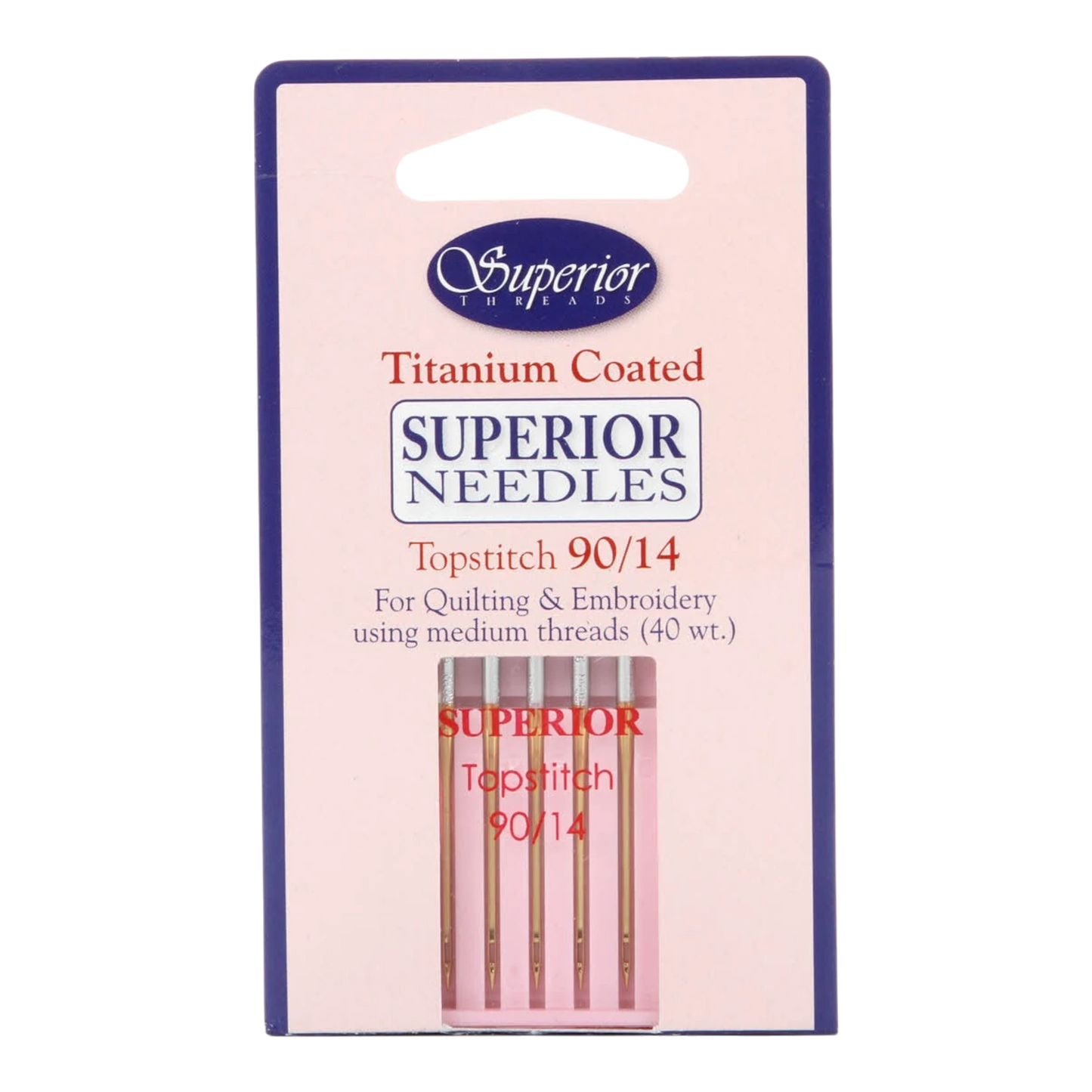 Superior Topstitch Machine Needle Size 90/14 5ct , quilting and needlework
