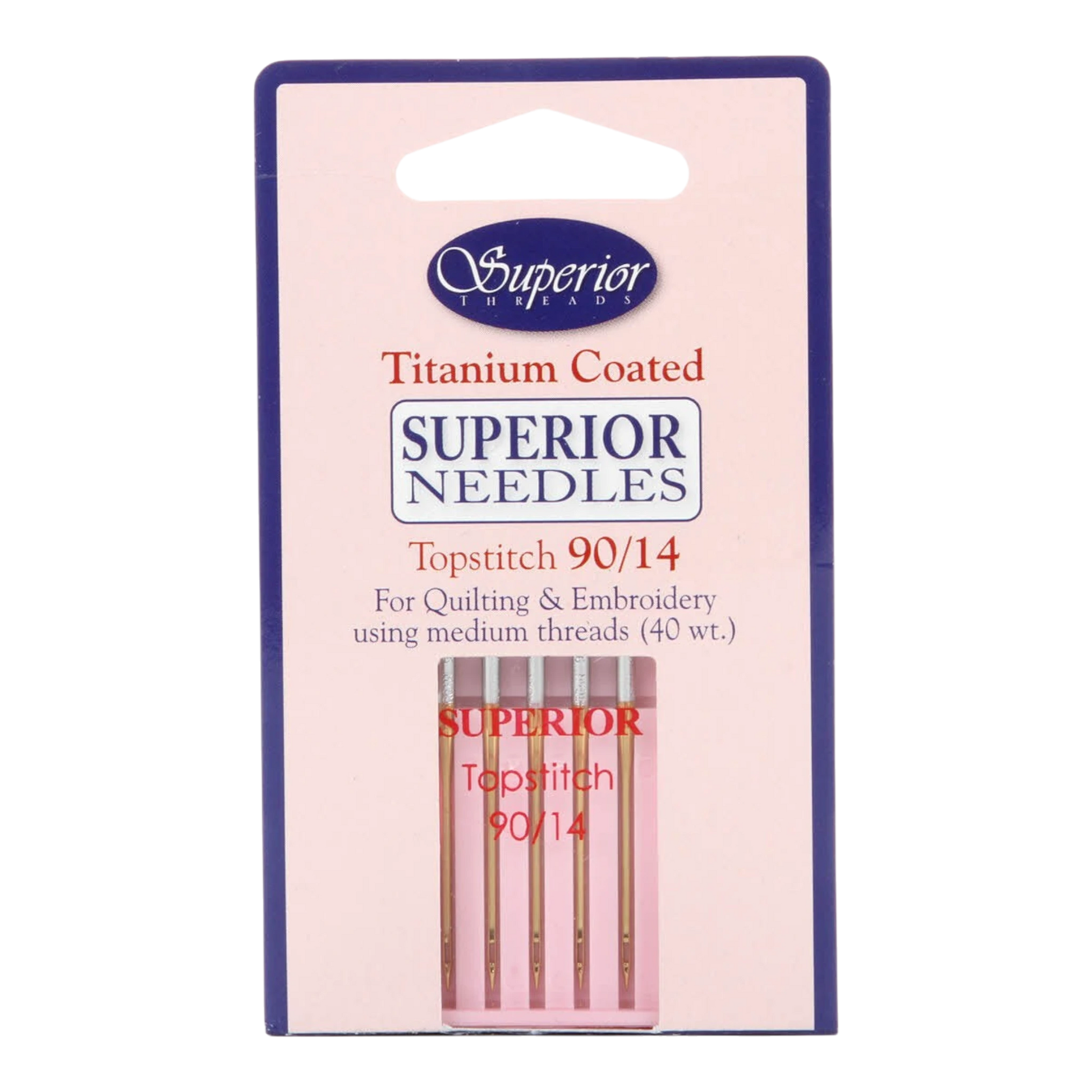 Superior Topstitch Machine Needle Size 90/14 5ct , quilting and needlework