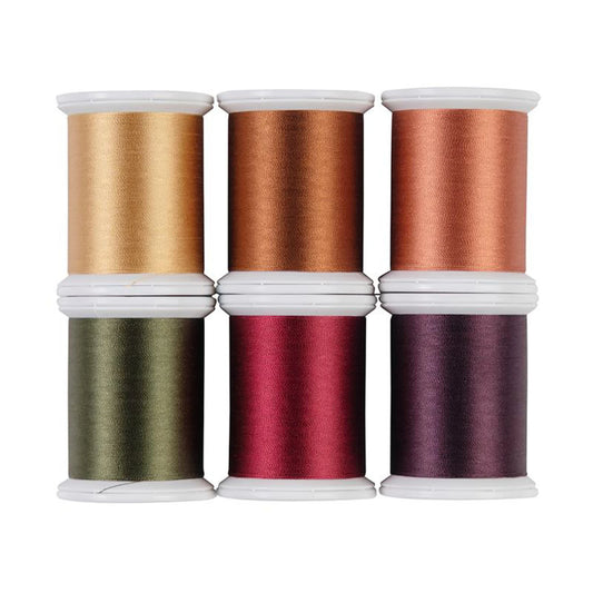 Superior Threads Kimono Silk Thread Set - Fall Collection (6 Spools, 100 wt)