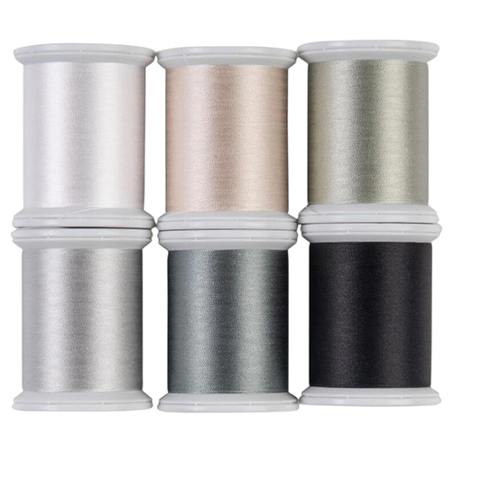 Superior Kimono Silk Thread Set Neutral 2 Collection 6 Spools , piecing and stitching