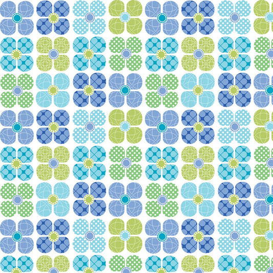 Daisy Up - Turquoise/Multi Flower Up sewing and quilting product