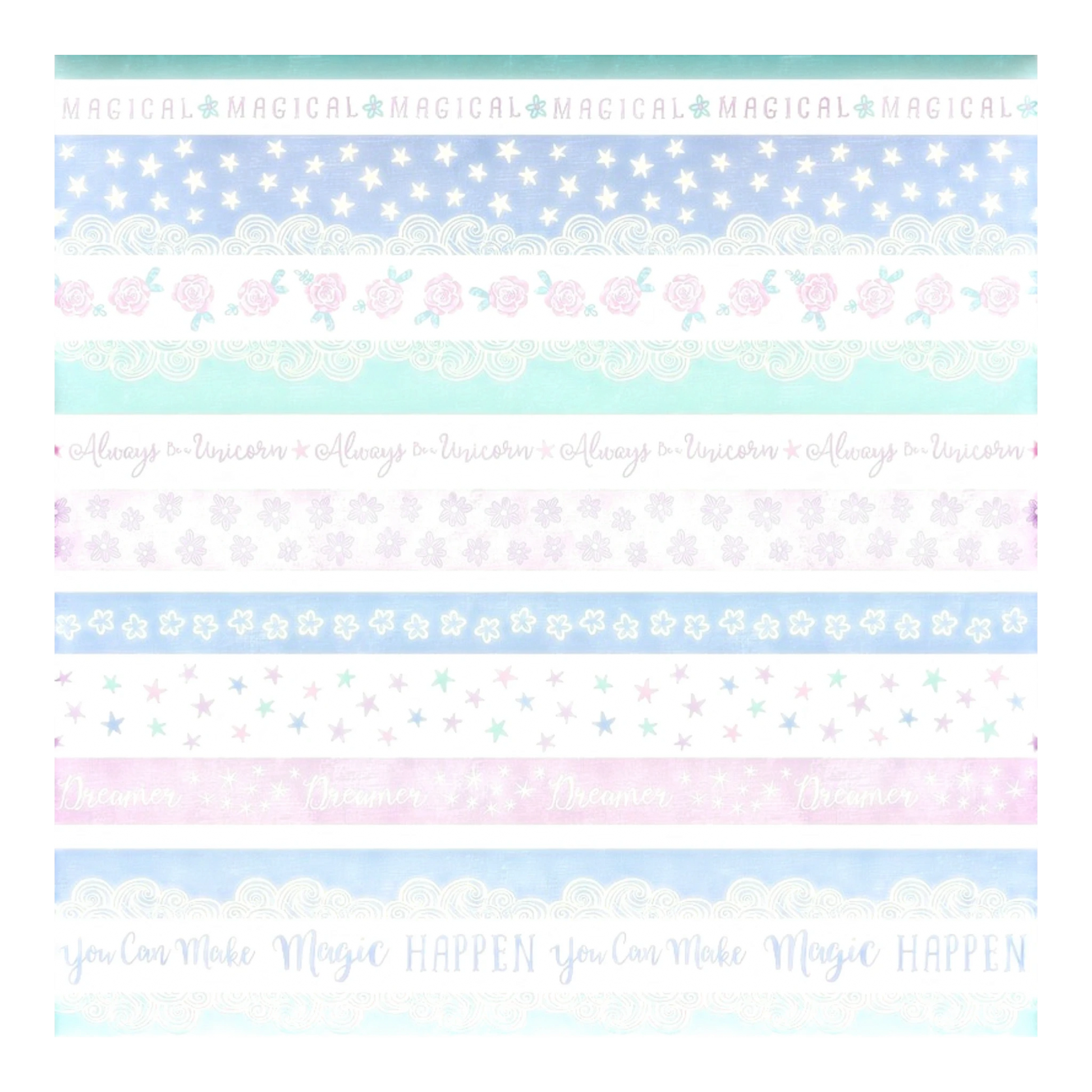 Dreamers - Turquoise/Multi Dreamers Stripe sewing and quilting product