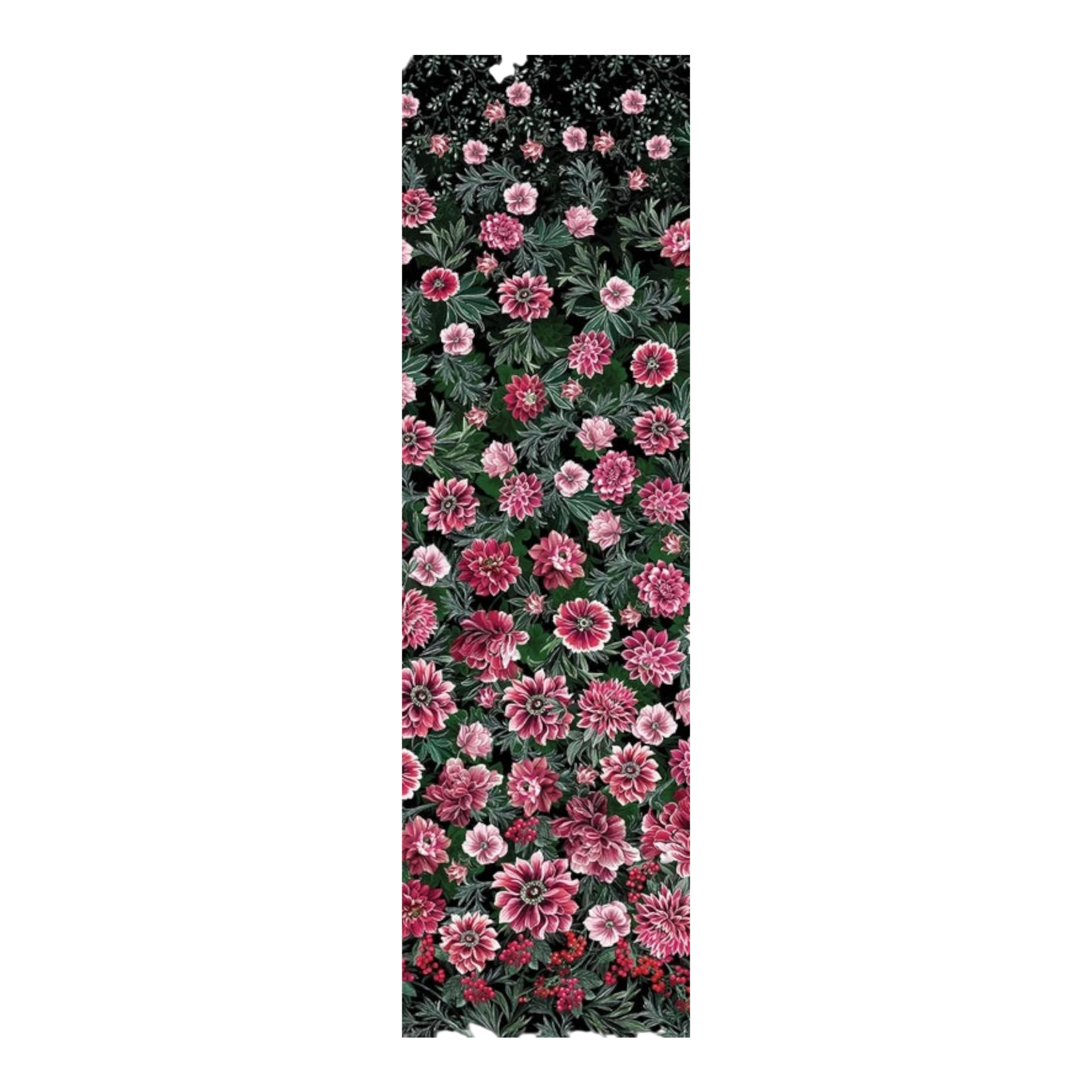 Winterberry Floral-Black Winterberry Field w/pearlescent sewing and quilting product