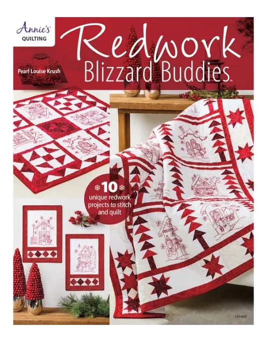 Redwork Blizzard Buddies Book , quilting and craft projects
