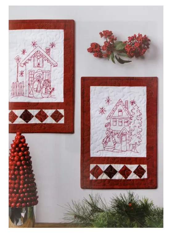 Redwork Blizzard Buddies Book , quilting and craft projects