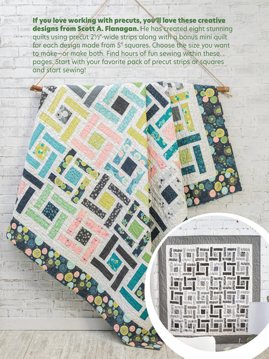 Charming Jelly Roll Quilts Book for patchwork, quilting and sewing