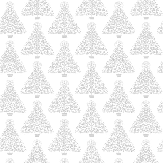 Holiday Trees White on White Christmas sewing and quilting product