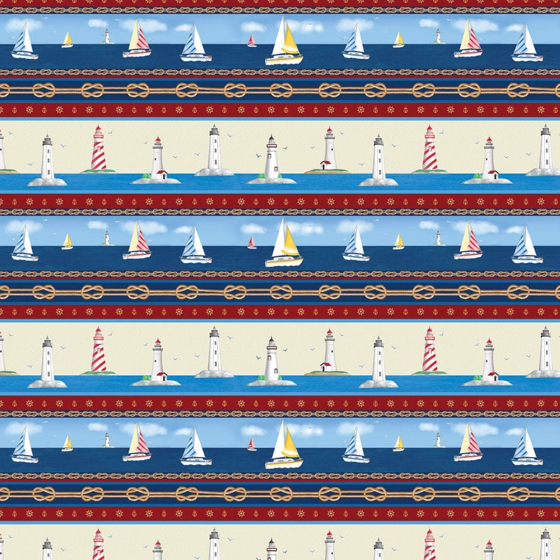 Sail Away - Multi Sail Away Stripe sewing and quilting product