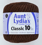 Aunt Lydias Crochet Thread - Fudge Brown , piecing and stitching