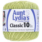 Aunt Lydias Crochet Thread - Wasabi , piecing and stitching