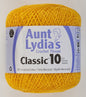 Aunt Lydias Crochet Thread - Goldenrod , piecing and stitching