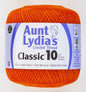 Aunt Lydias Crochet Thread - Pumpkin , piecing and stitching