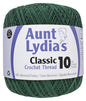 Aunt Lydias Crochet Thread - Forest Green , piecing and stitching