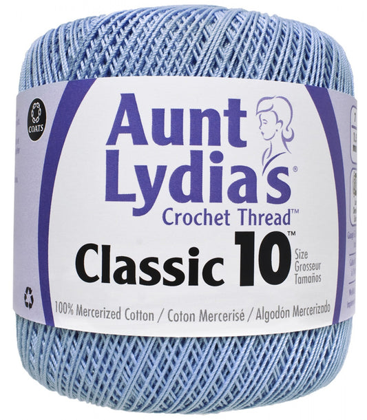 Aunt Lydias Crochet Thread - Delft , piecing and stitching