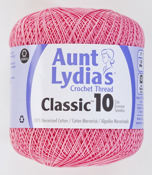 Aunt Lydias Crochet Thread - French Rose , piecing and stitching