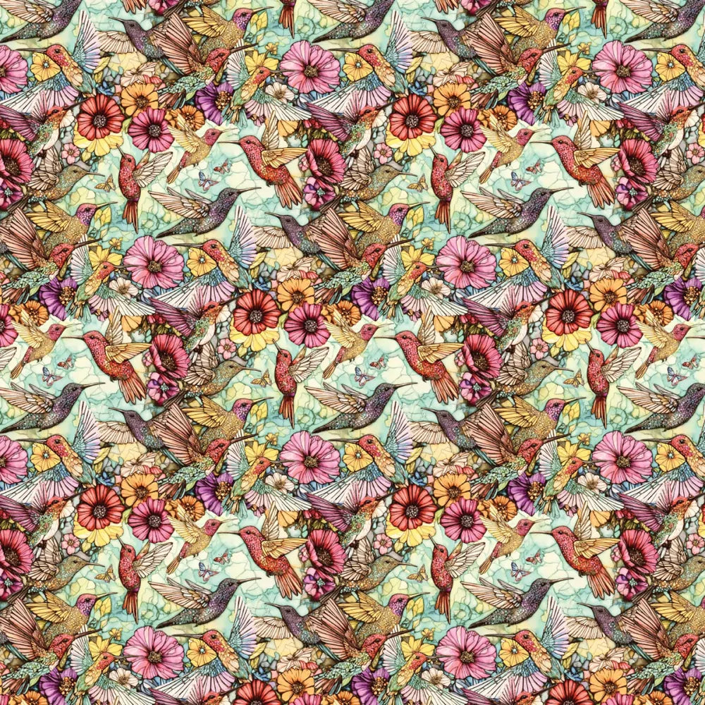Flight of Beauty - Multi Hummingbird Harmony sewing and quilting product
