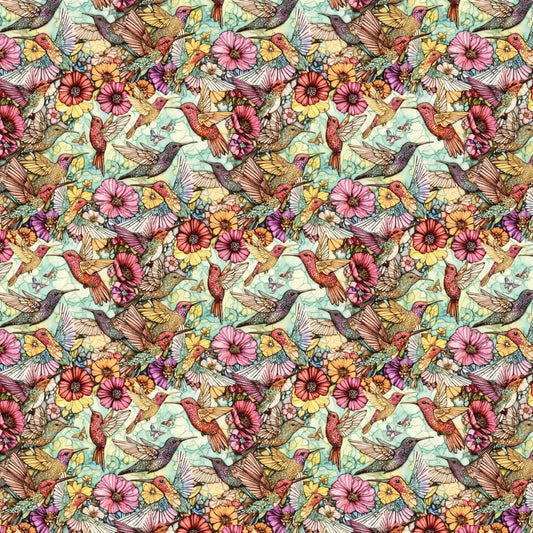 Flight of Beauty - Multi Hummingbird Harmony sewing and quilting product