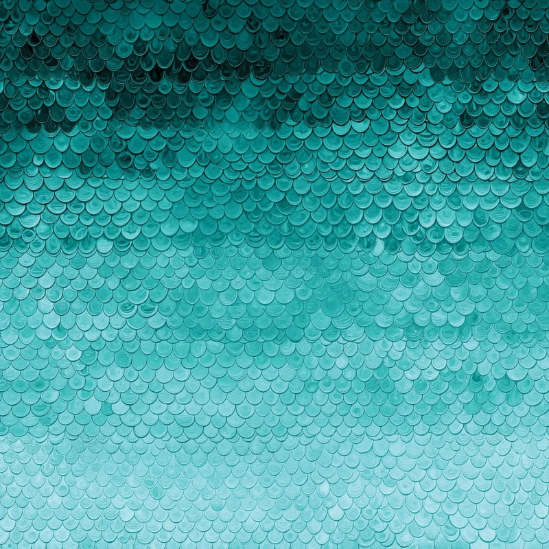 Kaleidoscope - Aqua Ombre Raindrops